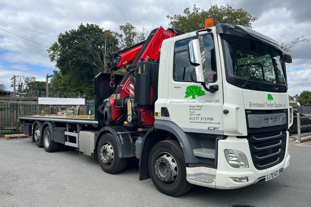Brentwood Timber Supplies crane lorry